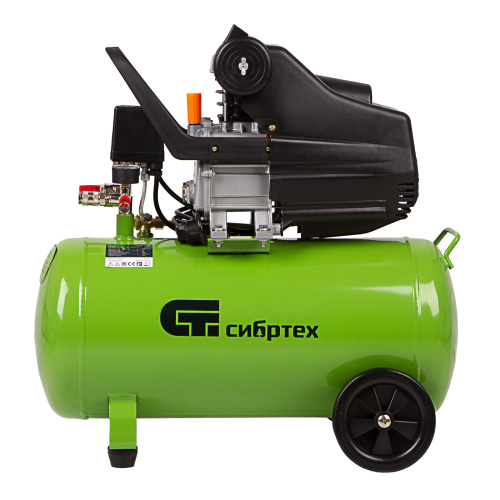 Компрессор воздушный КК-1500/50, 1.5 кВт, 198 л/мин, 50 л, прямой привод, масляный Сибртех купить в Москве с доставкой по всей России | ProtosMarket.ru