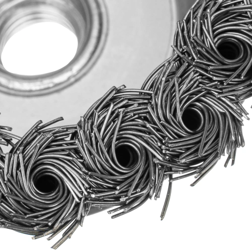 Щетка для УШМ, 100 мм, М14, "чашка", крученая металлическая проволока Сибртех по ценам производителя в Казани с доставкой по всей России