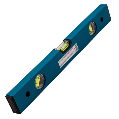 Уровень алюминиевый усиленный, 400 мм, 3 глазка Gross купить в Москве с доставкой по всей России | ProtosMarket.ru