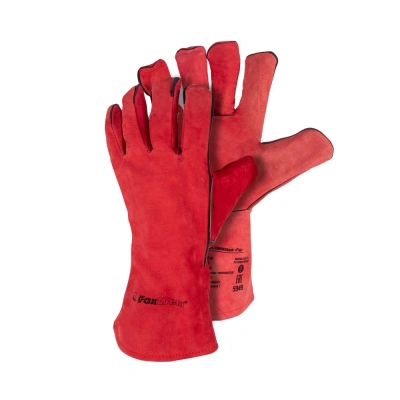 Краги спилковые "Рэд" FoxWeld купить в Москве с доставкой по всей России | ProtosMarket.ru