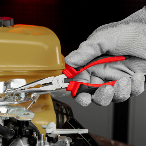 Длинногубцы прямые, 160 мм, хром-ванадий, двухкомпонентные рукоятки Matrix купить в Москве с доставкой по всей России | ProtosMarket.ru