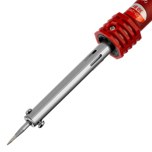 Паяльник, пластиковая рукоятка, медный наконечник с долговечным защитным покрытием, 220 В, 30 W Matrix по ценам производителя в Казани с доставкой по всей России