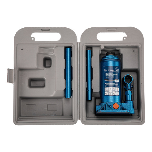 Домкрат гидравлический бутылочный, 3 т, H подъема 178-343 мм, в пластиковом кейсе Stels купить в Москве с доставкой по всей России | ProtosMarket.ru