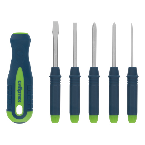 Отвертка со сменными насадками, 5 шт, CrV Сибртех купить в Москве с доставкой по всей России | ProtosMarket.ru