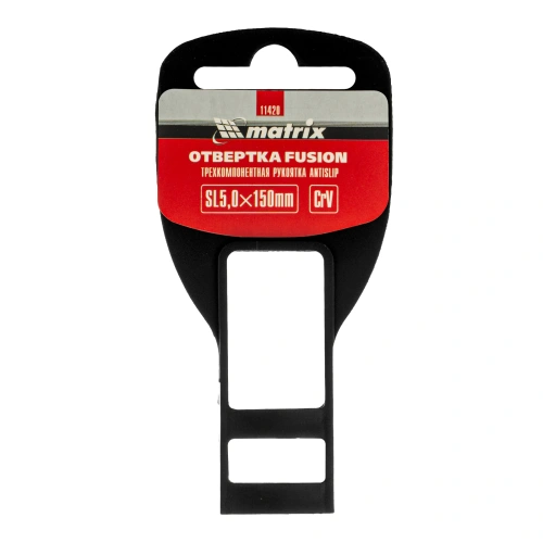 Отвертка Fusion, SL5 х 150 мм, CrV, трехкомпонентная рукоятка "Anti slip" Matrix по ценам производителя в Казани с доставкой по всей России