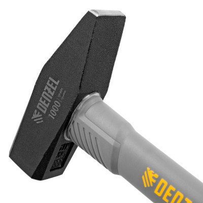 Молоток слесарный, 1000 г, кованый, фибергласовая рукоятка c TPR покрытием Denzel купить в Москве с доставкой по всей России | ProtosMarket.ru