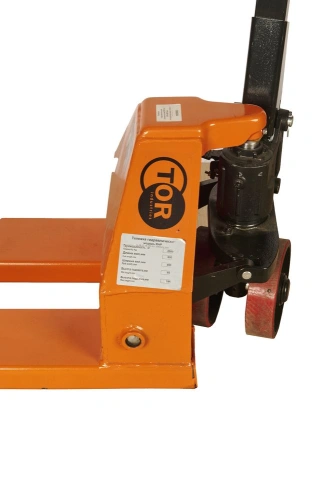 Тележка гидравлическая узковильная 2500 кг 800x450 мм полиуретановые колеса TOR RHP по ценам производителя в Казани с доставкой по всей России