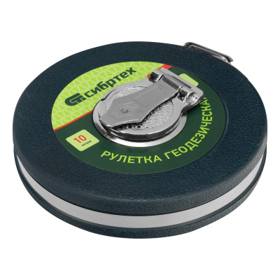 Рулетка геодезическая 10 м х 13 мм, закрытый корпус, фибергласовая лента Сибртех купить в Москве с доставкой по всей России | ProtosMarket.ru