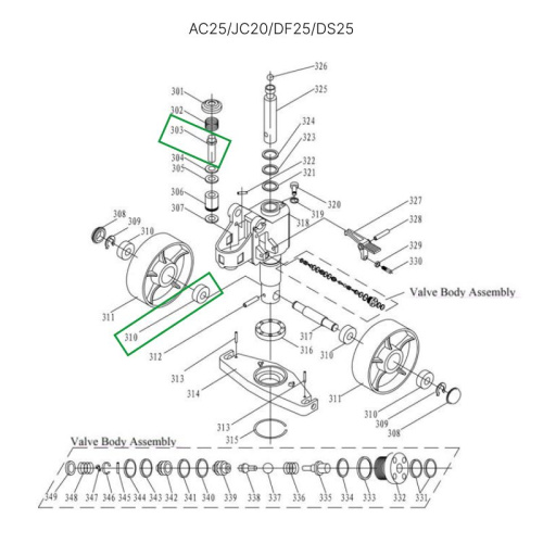 Подшипник подвильного ролика для гидравлических тележек AC25, DF25, JC20, AC30 по ценам производителя в Казани с доставкой по всей России
