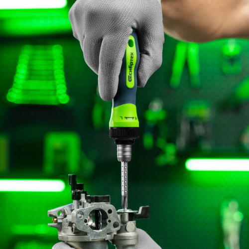 Отвертка реверсивная комбинированная PH2/SL6, CrV Сибртех купить в Москве с доставкой по всей России | ProtosMarket.ru