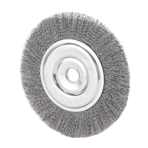 Щетка для УШМ, 200 мм, посадка 22.2 мм, плоская, витая проволока 0.3 мм Сибртех по ценам производителя в Казани с доставкой по всей России