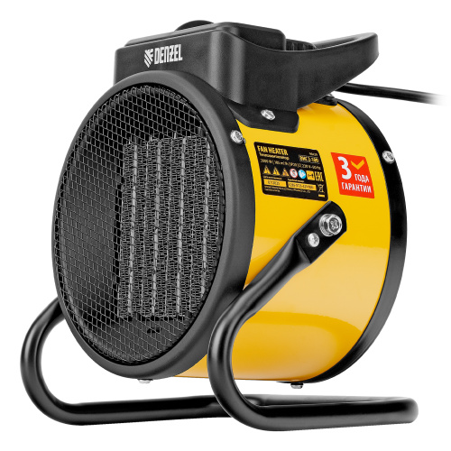 Тепловая пушка, керамический нагреватель (тепловентилятор) DHC 2-100, 230 В, 0.025/1/2 кВт Denzel по ценам производителя в Казани с доставкой по всей России