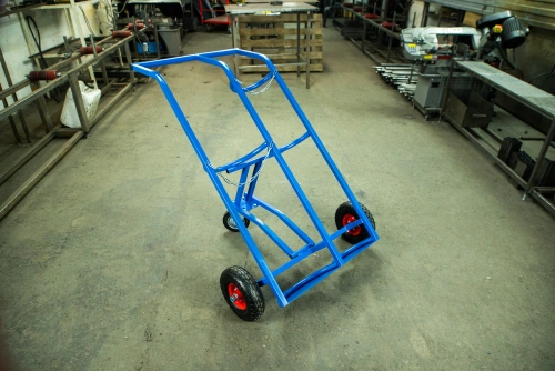 Тележка для баллонов пропан + кислород TOR ТГК-П, 2 баллона (250 пневмо+160поворотное) купить в Москве с доставкой по всей России | ProtosMarket.ru