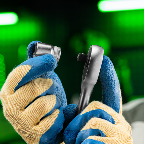 Ключ-трещотка 3/8", 45 зубьев, с быстрым сбросом, матовый хром Сибртех купить в Москве с доставкой по всей России | ProtosMarket.ru