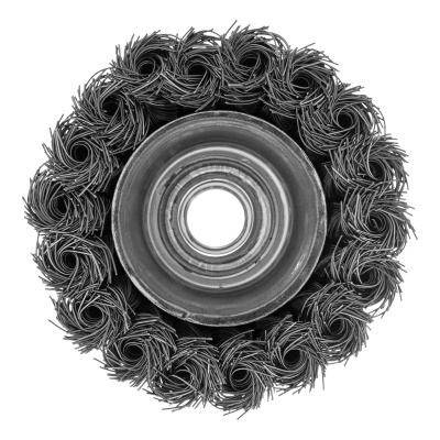 Щетка для УШМ, 75 мм, М14, "чашка", крученая проволока 0.35 мм Matrix по ценам производителя в Казани с доставкой по всей России