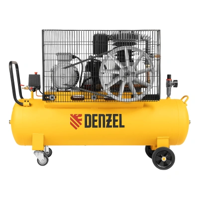 Компрессор воздушный, ременный привод BCI4000-T/100, 4.0 кВт, 100 литров, 690 л/мин Denzel по ценам производителя в Казани с доставкой по всей России