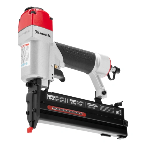 Нейлер-степлер пневматический 2 в 1, гвозди 18GA длина 10-50 мм, скобы 18GA длина 25-40 мм Matrix купить в Москве с доставкой по всей России | ProtosMarket.ru