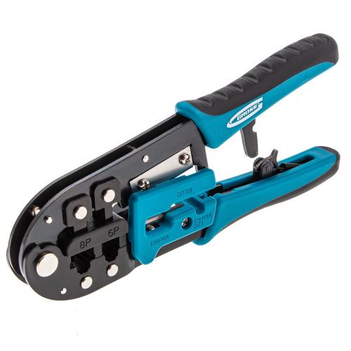 Клещи для обжима телефонных и компьютерных клемм RJ-45, 6P, 8P и RJ-11/12, 6P, 8P Gross купить в Москве с доставкой по всей России | ProtosMarket.ru