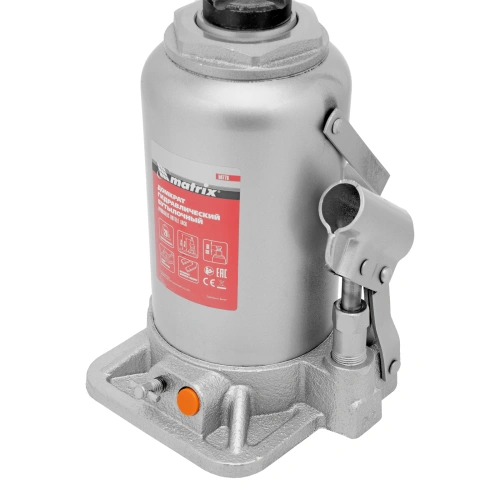 Домкрат гидравлический бутылочный, 20 т, h подъема 244-449 мм Matrix купить в Москве с доставкой по всей России | ProtosMarket.ru