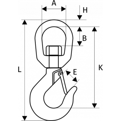 Крюк 322 А с вертлюгом 5 т купить в Москве с доставкой по всей России | ProtosMarket.ru