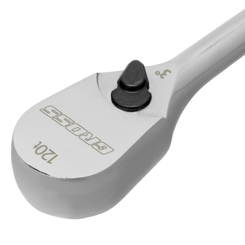 Ключ-трещотка 3/8", CrV, 120 зубьев, цельнометаллический, хром Gross купить в Москве с доставкой по всей России | ProtosMarket.ru