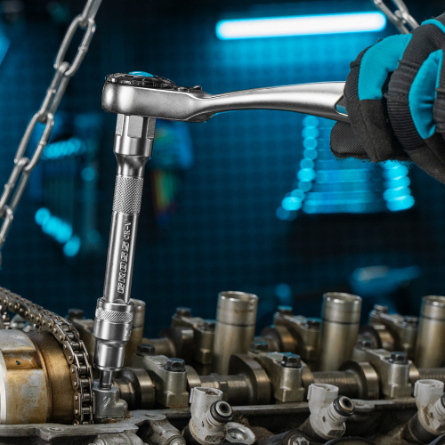 Набор торцевых головок, трещотка 120 зубьев, 1/2", CrV, 12 предметов Gross купить в Москве с доставкой по всей России | ProtosMarket.ru