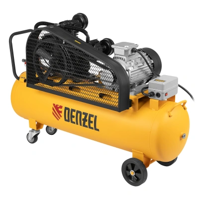 Компрессор воздушный BCW3000-T/100, ременный привод, 3.0 кВт, 100 литров, 520 л/мин Denzel по ценам производителя в Казани с доставкой по всей России