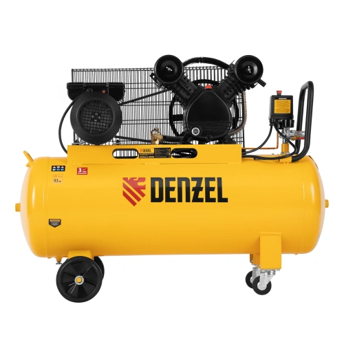 Компрессор воздушный BCV2200/100, ременный привод, 2.2 кВт, 100 литров, 370 л/мин Denzel по ценам производителя в Казани с доставкой по всей России