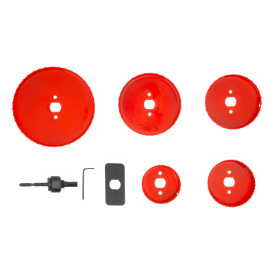 Набор кольцевых пил по дереву, 64-127 мм, 8 предметов Matrix купить в Москве с доставкой по всей России | ProtosMarket.ru