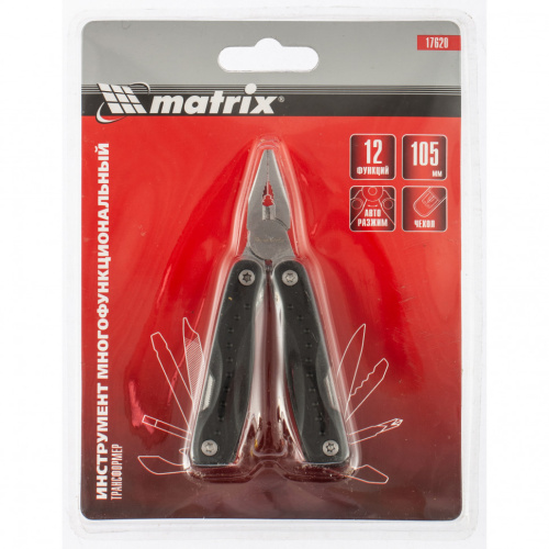 Трансформер, 12 функций, авторазжим, компактный размер, в чехле, 105 мм Matrix купить в Москве с доставкой по всей России | ProtosMarket.ru