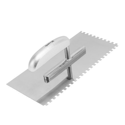 Гладилка из нержавеющей стали, 280 х 130 мм, деревянная ручка, зуб 6 х 6 мм Matrix купить в Москве с доставкой по всей России | ProtosMarket.ru