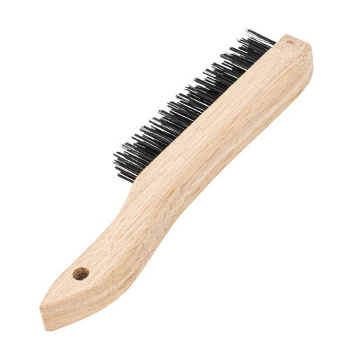 Щетка зачистная четырехрядная, закаленная прямая проволока с деревянной ручкой Сибртех по ценам производителя в Казани с доставкой по всей России