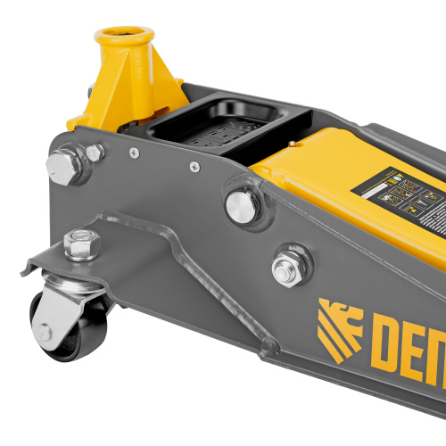 Домкрат гидравлический подкатной, 3 т, 125-470 мм, быстрый подъем, проф. Denzel по ценам производителя в Казани с доставкой по всей России