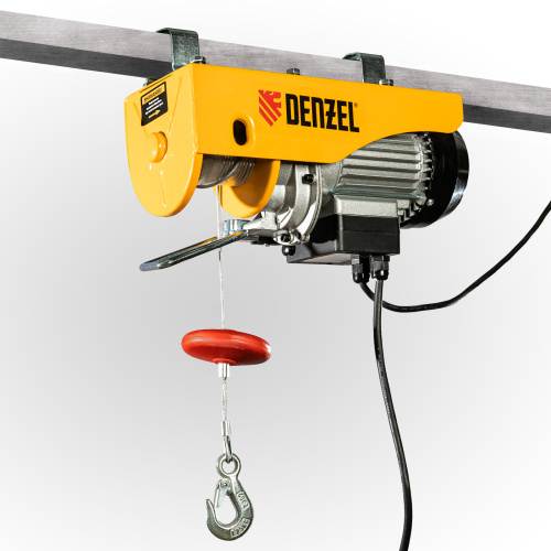 Тельфер электрический TF-250, 0.25 т, 540 Вт, высота 12 м, 10 м/мин Denzel купить в Москве с доставкой по всей России | ProtosMarket.ru