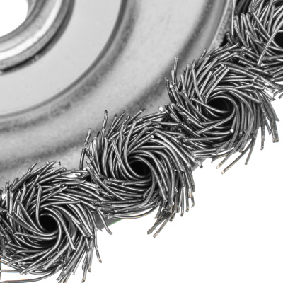 Щетка для УШМ, 125 мм, М14, "чашка", крученая металлическая проволока Сибртех по ценам производителя в Казани с доставкой по всей России