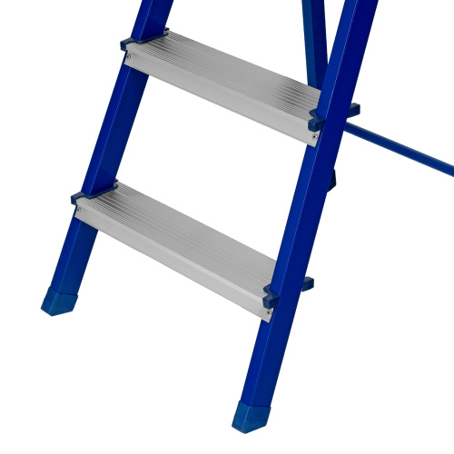 Стремянка, 3 ступени, стальной профиль, алюминиевые ступени Сибртех купить в Москве с доставкой по всей России | ProtosMarket.ru