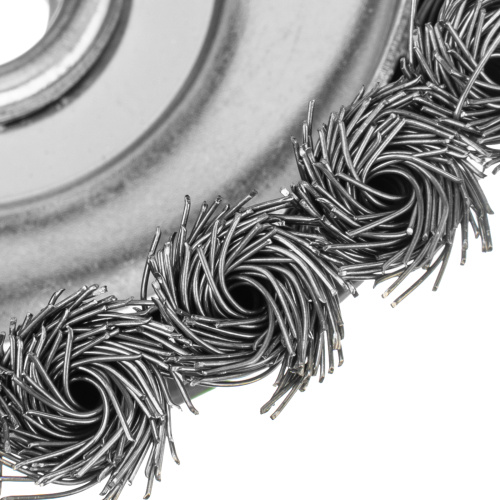 Щетка для УШМ, 125 мм, М14, "чашка", крученая металлическая проволока Сибртех по ценам производителя в Казани с доставкой по всей России