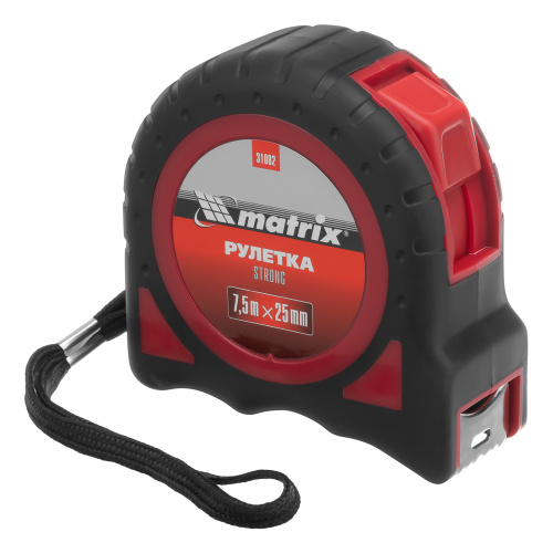 Рулетка Strong,7,5 м х 25 мм,обрезиненный корпус Matrix по ценам производителя в Казани с доставкой по всей России
