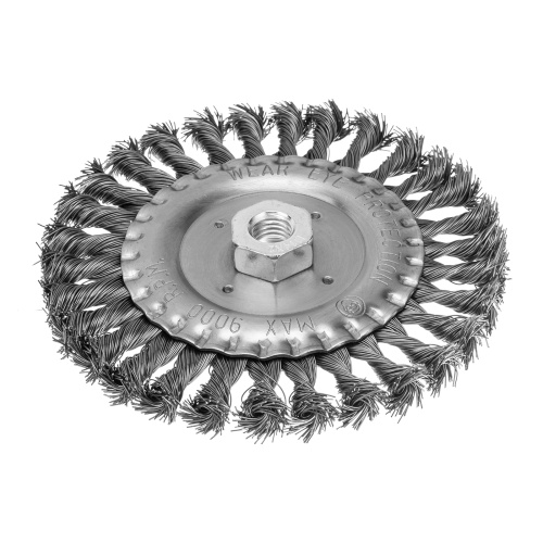 Щетка для УШМ 150 мм, М14, плоская, крученая проволока 0.5 мм Matrix купить в Москве с доставкой по всей России | ProtosMarket.ru