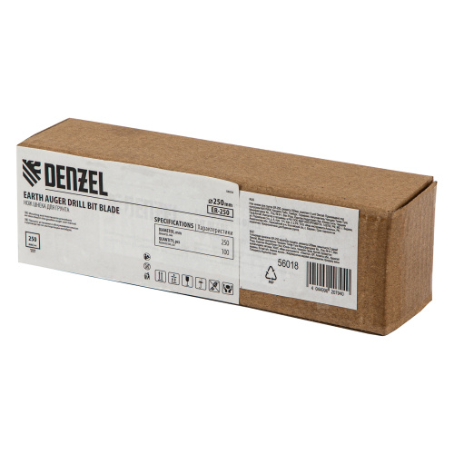 Нож шнека для грунта ER-250, диаметр 250 мм, комплект 2 шт Denzel купить в Москве с доставкой по всей России | ProtosMarket.ru