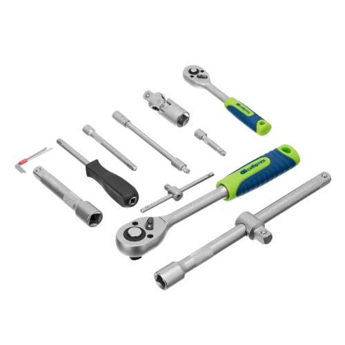 Набор инструментов, 1/2", 1/4", пластиковый кейс, 94 предмета// Сибртех по ценам производителя в Казани с доставкой по всей России