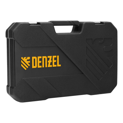 Набор инструментов, 1/2", 1/4", CrV, S2, пластиковый кейс, 64 предмета Denzel по ценам производителя в Казани с доставкой по всей России