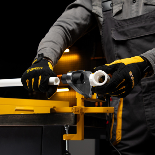 Аппарат для сварки пластиковых труб DWP-1500, 1500 Вт, 260-300 град, комплект насадок, 20-63 мм Denzel купить в Москве с доставкой по всей России | ProtosMarket.ru