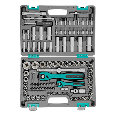 Набор инструментов 1/2", 1/4", CrV, 12 гранные головки, пластиковый кейс, 109 предмета Stels купить в Москве с доставкой по всей России | ProtosMarket.ru