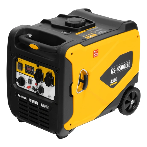 Генератор инверторный GS-4500iSE, 4,5 кВт, 230 В, закрытый корпус, электростартер Denzel по ценам производителя в Казани с доставкой по всей России