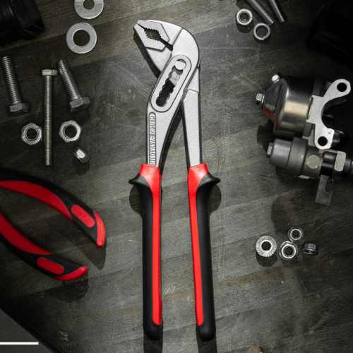 Клещи переставные Nickel (белый) 250 мм, хром-ванадий, двухкомпонентные рукоятки Matrix купить в Москве с доставкой по всей России | ProtosMarket.ru