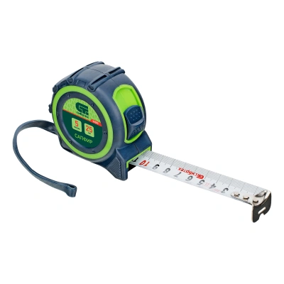 Рулетка Сапфир,двухкомпонентный корпус,5 м х 25 мм Сибртех по ценам производителя в Казани с доставкой по всей России