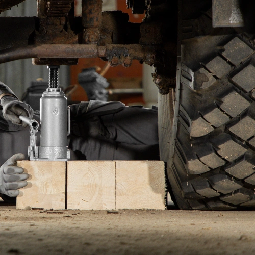 Домкрат гидравлический бутылочный, 12 т, высота подъема 230-465 мм Matrix купить в Москве с доставкой по всей России | ProtosMarket.ru