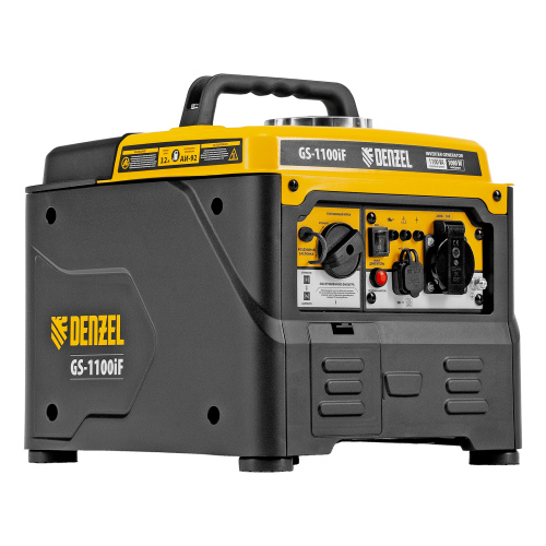 Генератор инверторный GS-1100iF, 1,1 кВт, 230 В, ручной старт DENZEL купить в Москве с доставкой по всей России | ProtosMarket.ru