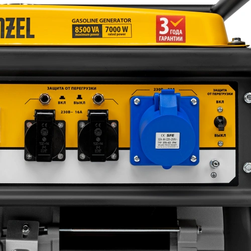 Генератор бензиновый GE 8900, 8.5 кВт, 220 В/50 Гц, 25 л, ручной старт Denzel купить в Москве с доставкой по всей России | ProtosMarket.ru